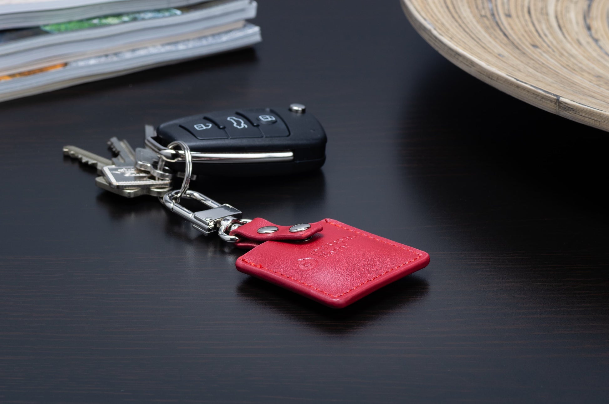 musegear finder 2 mit Lederanhänger (bordeaux rot)-1