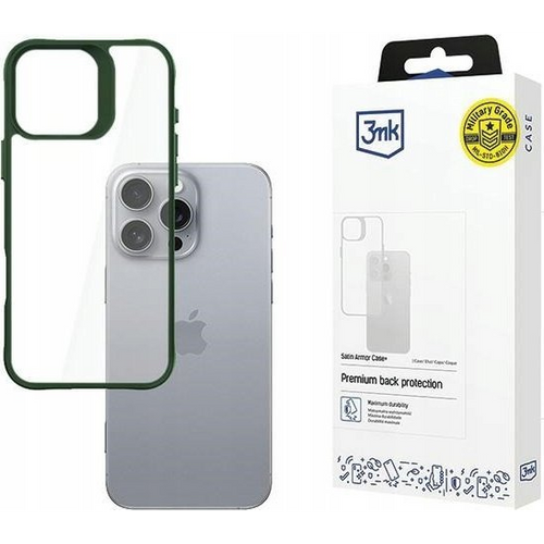 3MK Apple iPhone 16 Pro Max - 3mk Satin Armor Case+ Green (5903108592734)-0