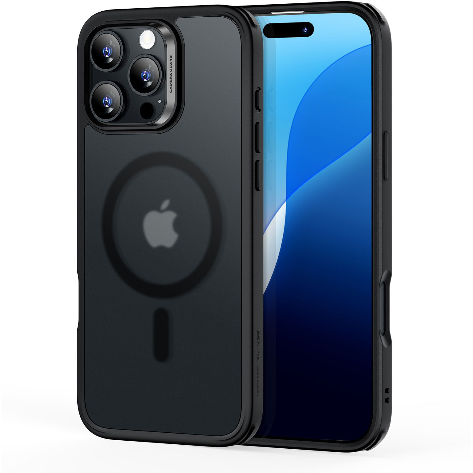 ESR Classic Hybrid Case (HaloLock) iPhone 16 Pro Max Frosted Black tok (1A7700201)-0